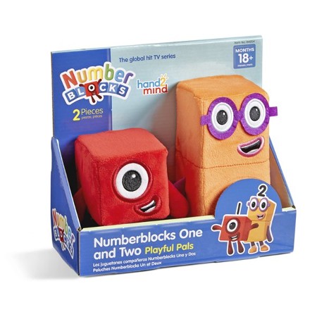 Number Blocks One and Two Playful Plush Pals