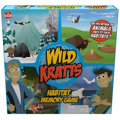 Wild Kratts Habitat Memory Game