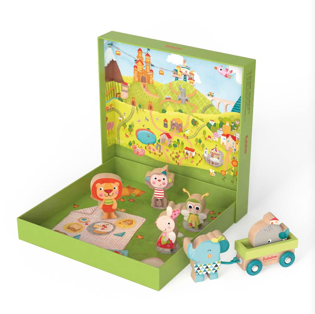 Bababoo and friends wooden play figures